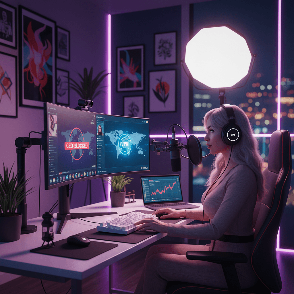 Geo-Bloqueo y VPN: Cómo Configurar el Blindaje de Privacidad para Modelos Independientes
